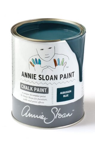 Quart 32 oz Aubusson Blue Annie Sloan Chalk Paint Can