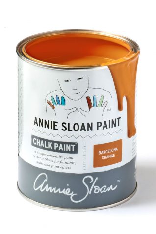 Quart 32 oz Barcelona Orange Annie Sloan Chalk Paint Can