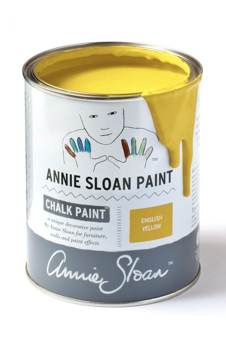 Quart 32 oz English Yellow Annie Sloan Chalk Paint Can