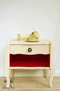 Cream Annie Sloan Chalk Paint Furniture Example