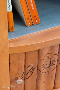 Barcelona Orange Annie Sloan Chalk Paint Furniture Texture Close-Up
