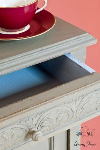 French Linen Annie Sloan Chalk Paint Furniture Texture Close-Up