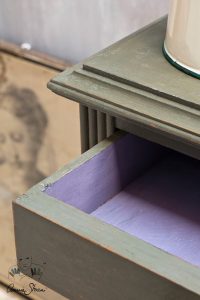 Olive Annie Sloan Chalk Paint Furniture Texture Close-Up